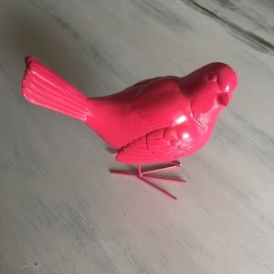 Hot pink bird figurine